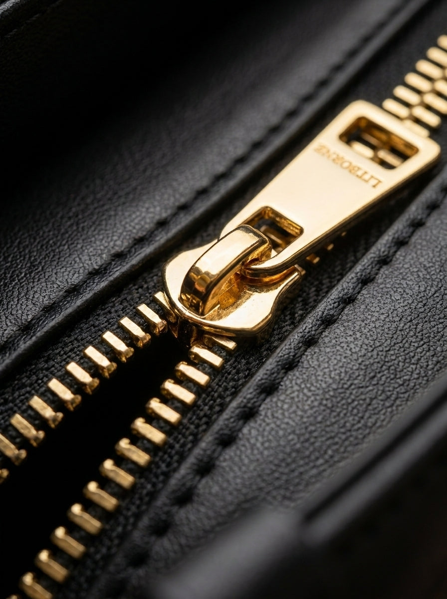 "I Bleed in Gold (But Never Kneel)" Crimson Queen Leather Handbag