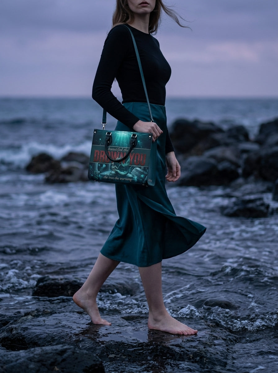 "Beautiful Things Drown You" Siren Song Leather Handbag