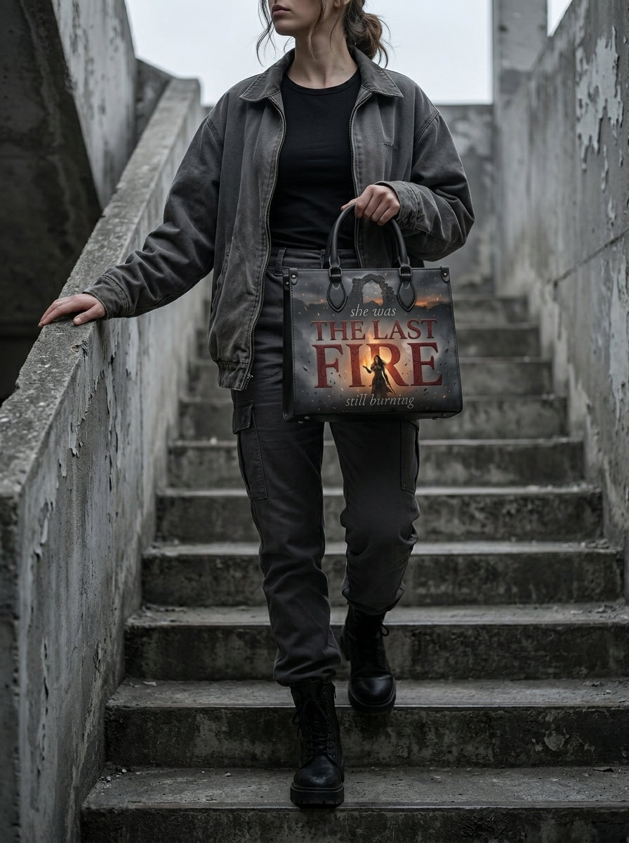 "The Last Fire (Still Burning)" Warrior Leather Handbag