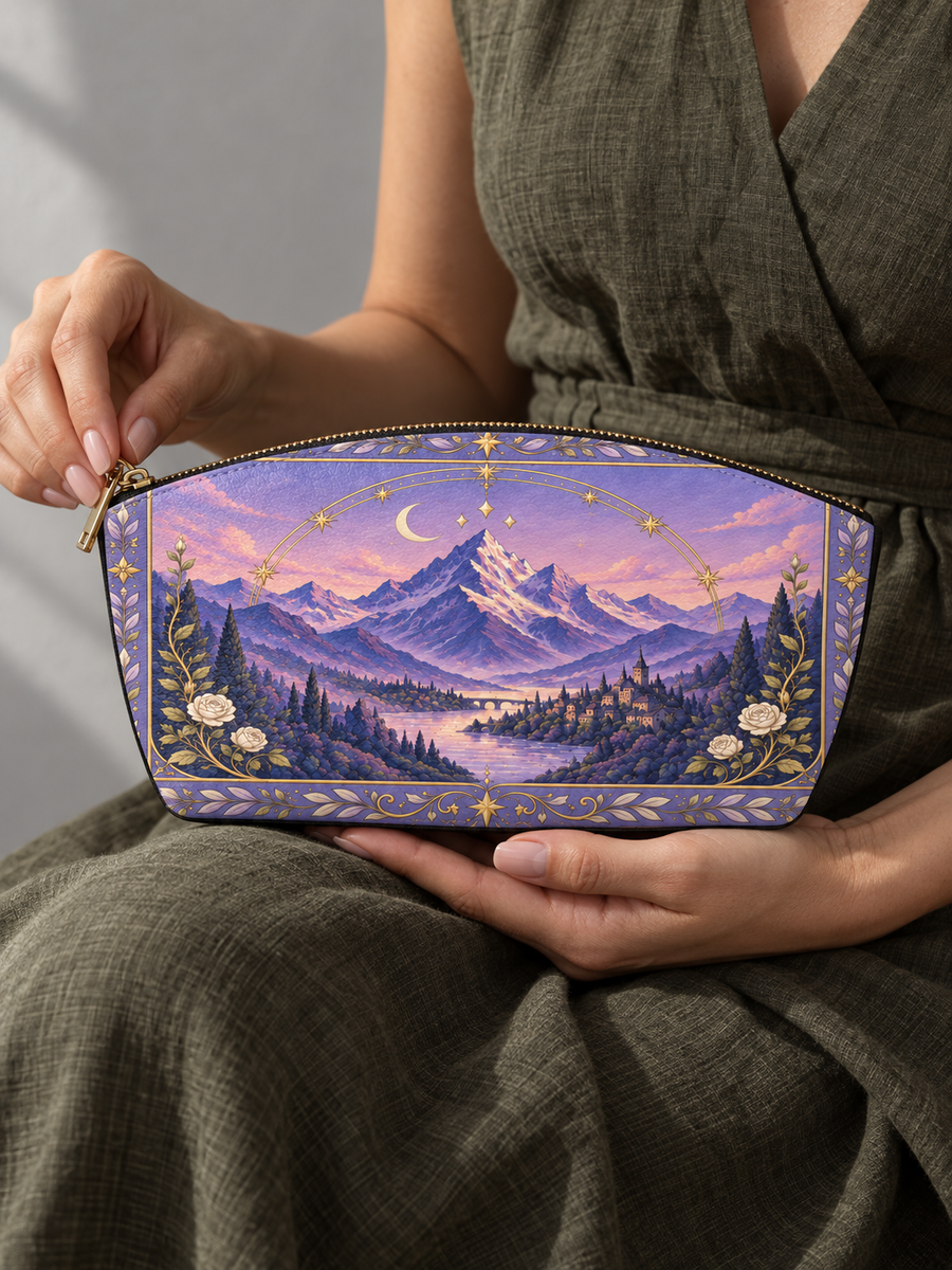 "Lavender Peaks" Twilight Valley Eclipse Makeup Bag