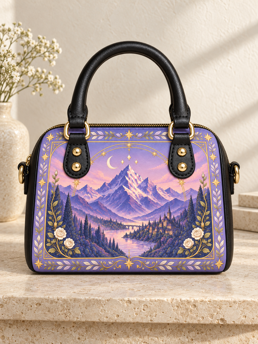 "Lavender Peaks" Twilight Valley Mini Satchel