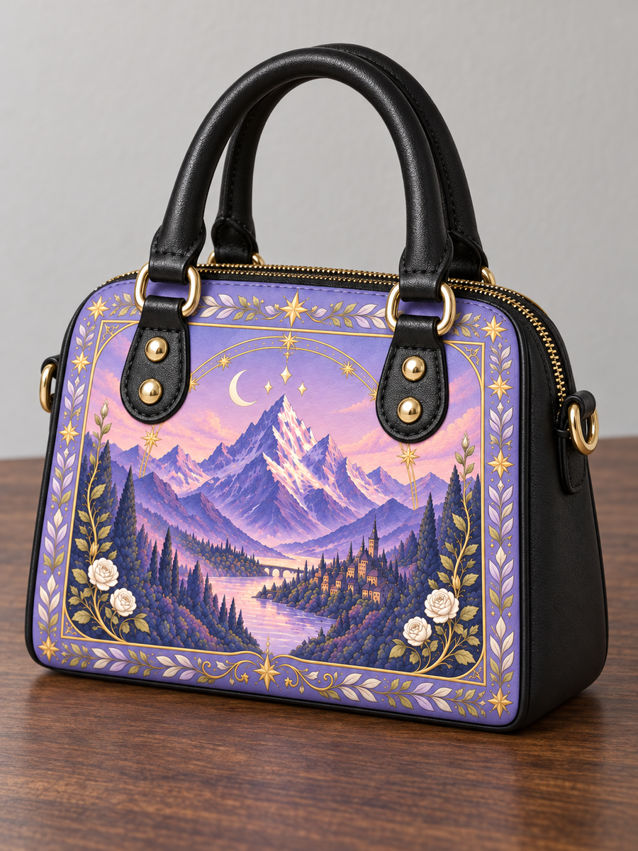 "Lavender Peaks" Twilight Valley Mini Satchel