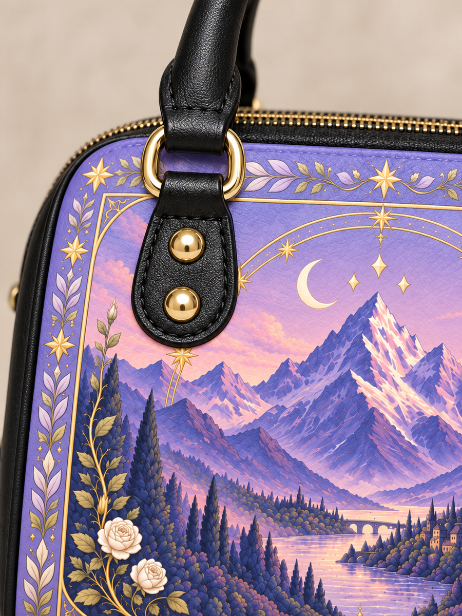 "Lavender Peaks" Twilight Valley Mini Satchel