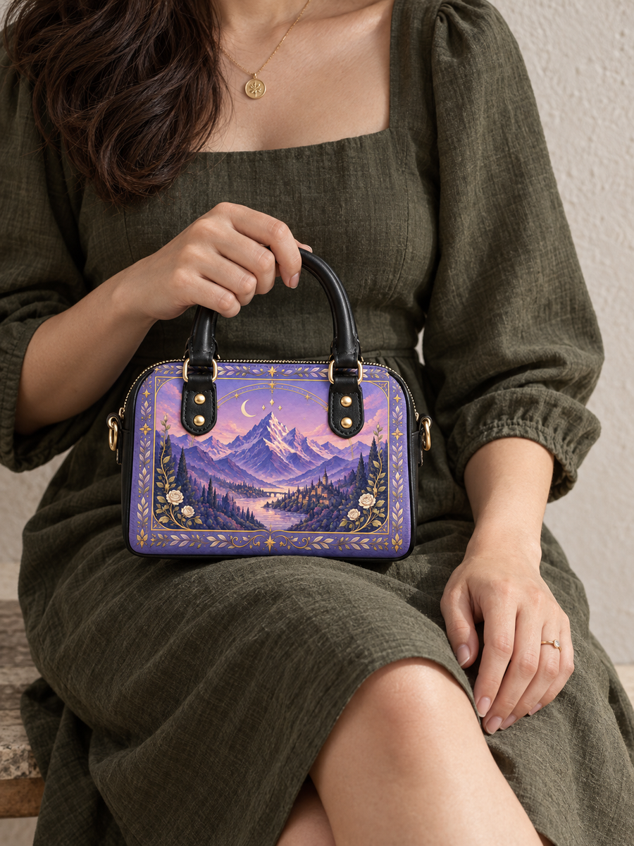 "Lavender Peaks" Twilight Valley Mini Satchel