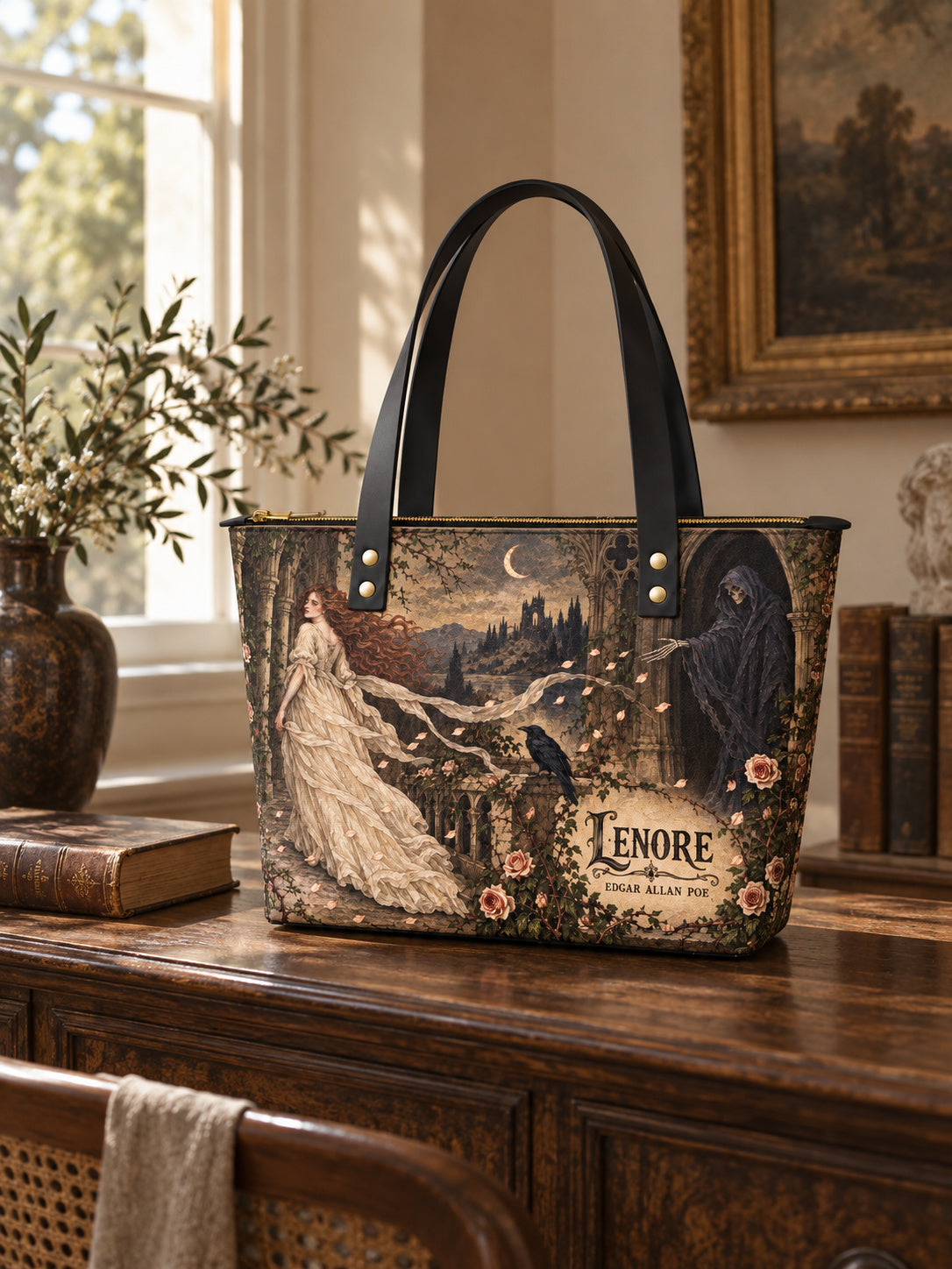 "Lenore" Leather Tote Bag