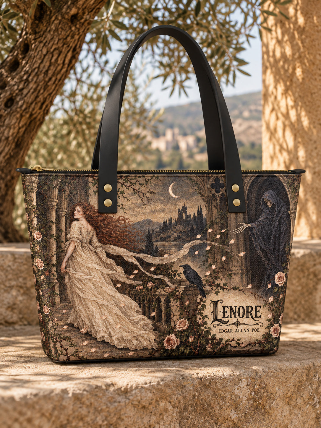 "Lenore" Leather Tote Bag