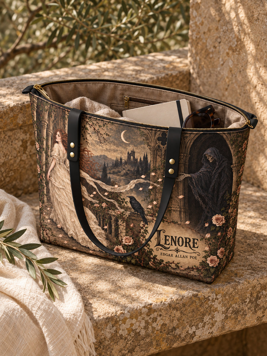 "Lenore" Leather Tote Bag
