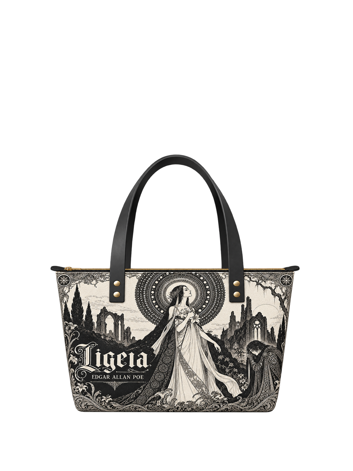 "Ligeia" Leather Tote Bag