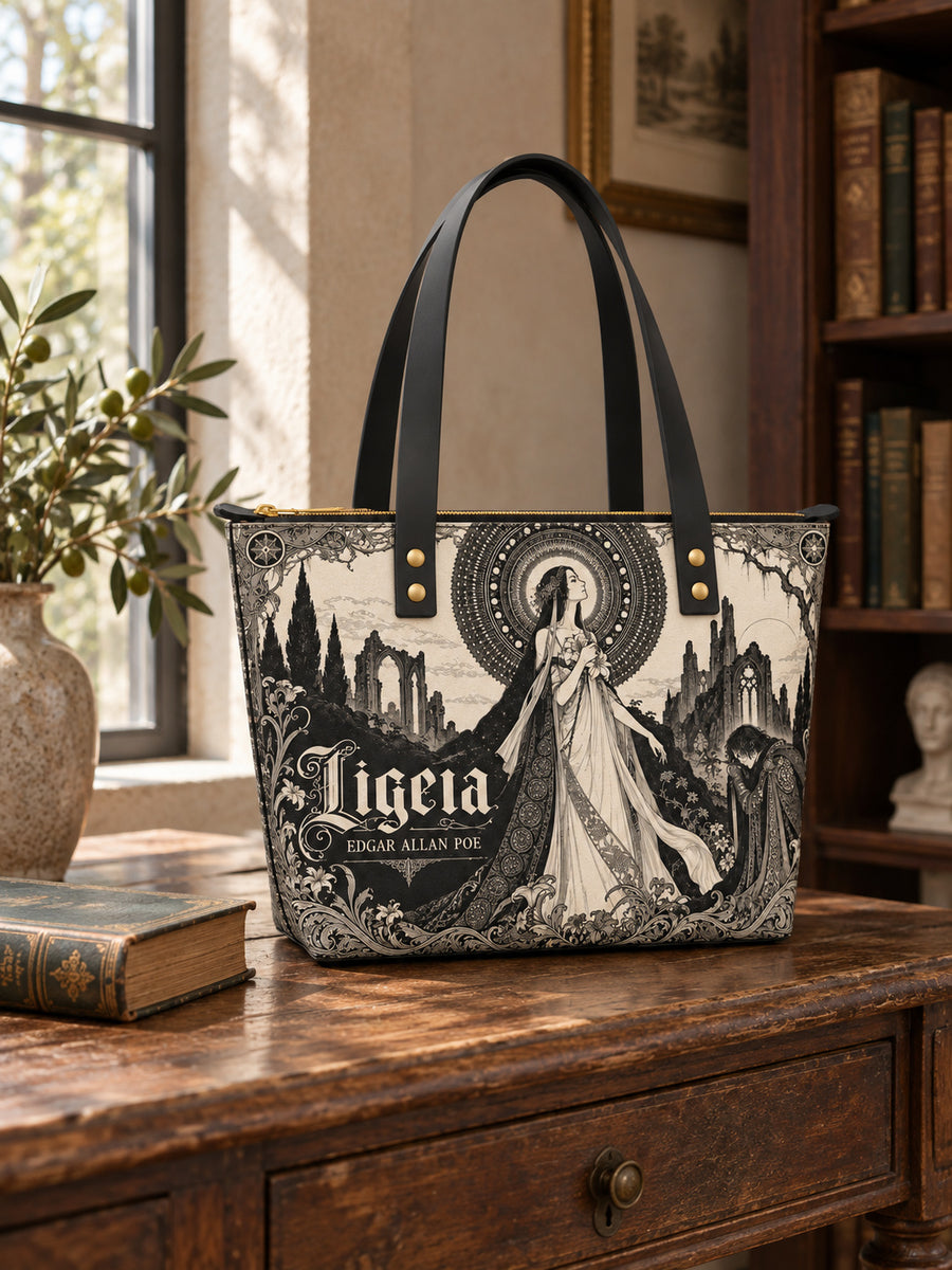 "Ligeia" Leather Tote Bag