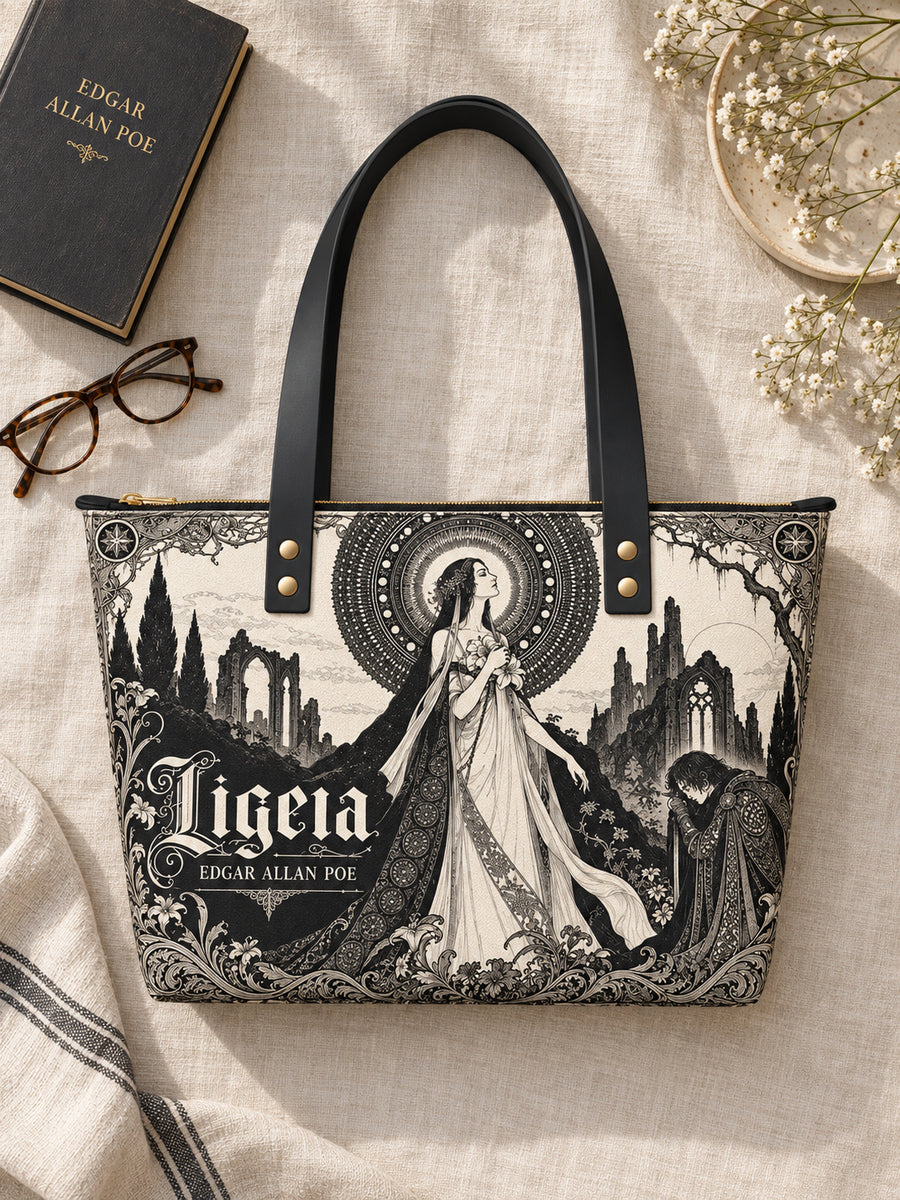"Ligeia" Leather Tote Bag