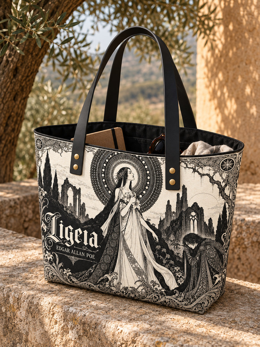 "Ligeia" Leather Tote Bag