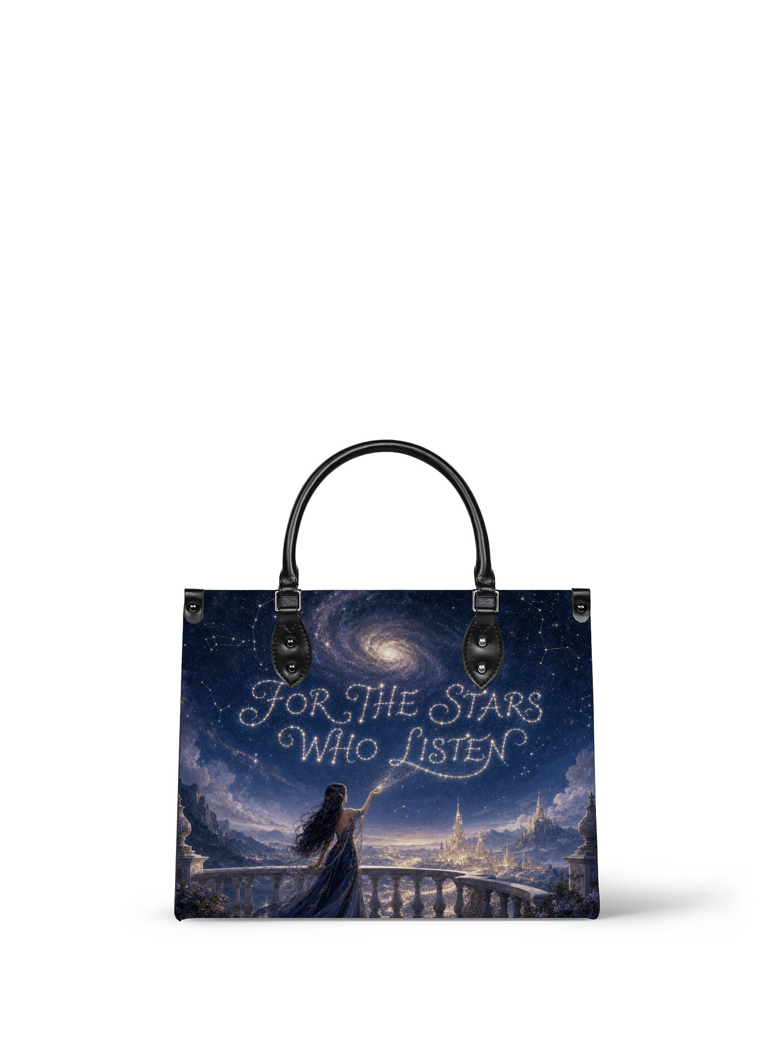 “For the Stars Who Listen” Wishing Balcony Leather Handbag