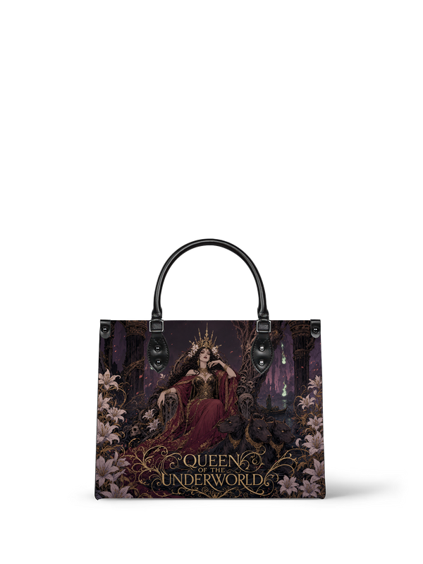 “Queen of the Underworld” Lily Throne Leather Handbag