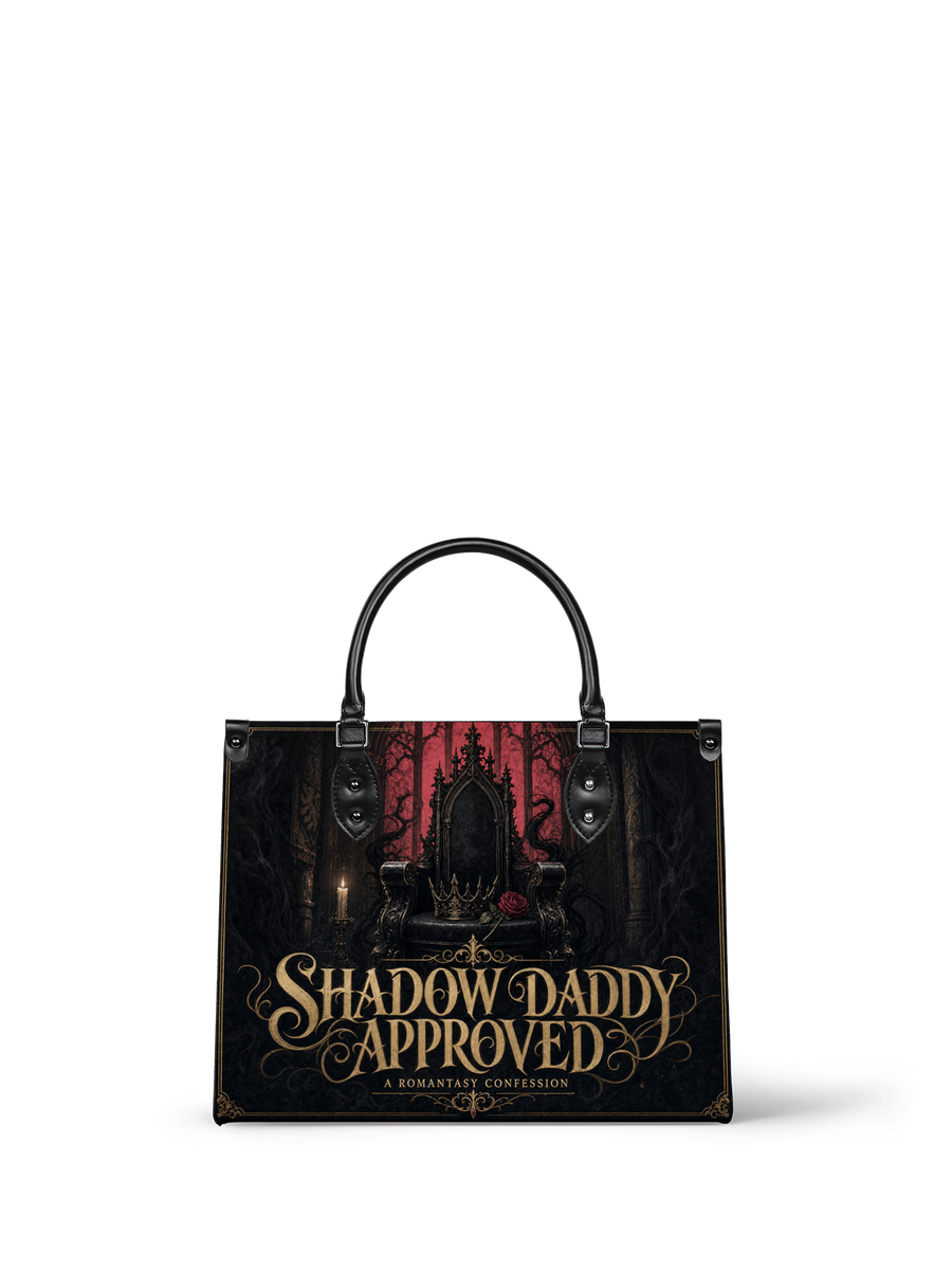 “Shadow Daddy Approved” Empty Throne Leather Handbag