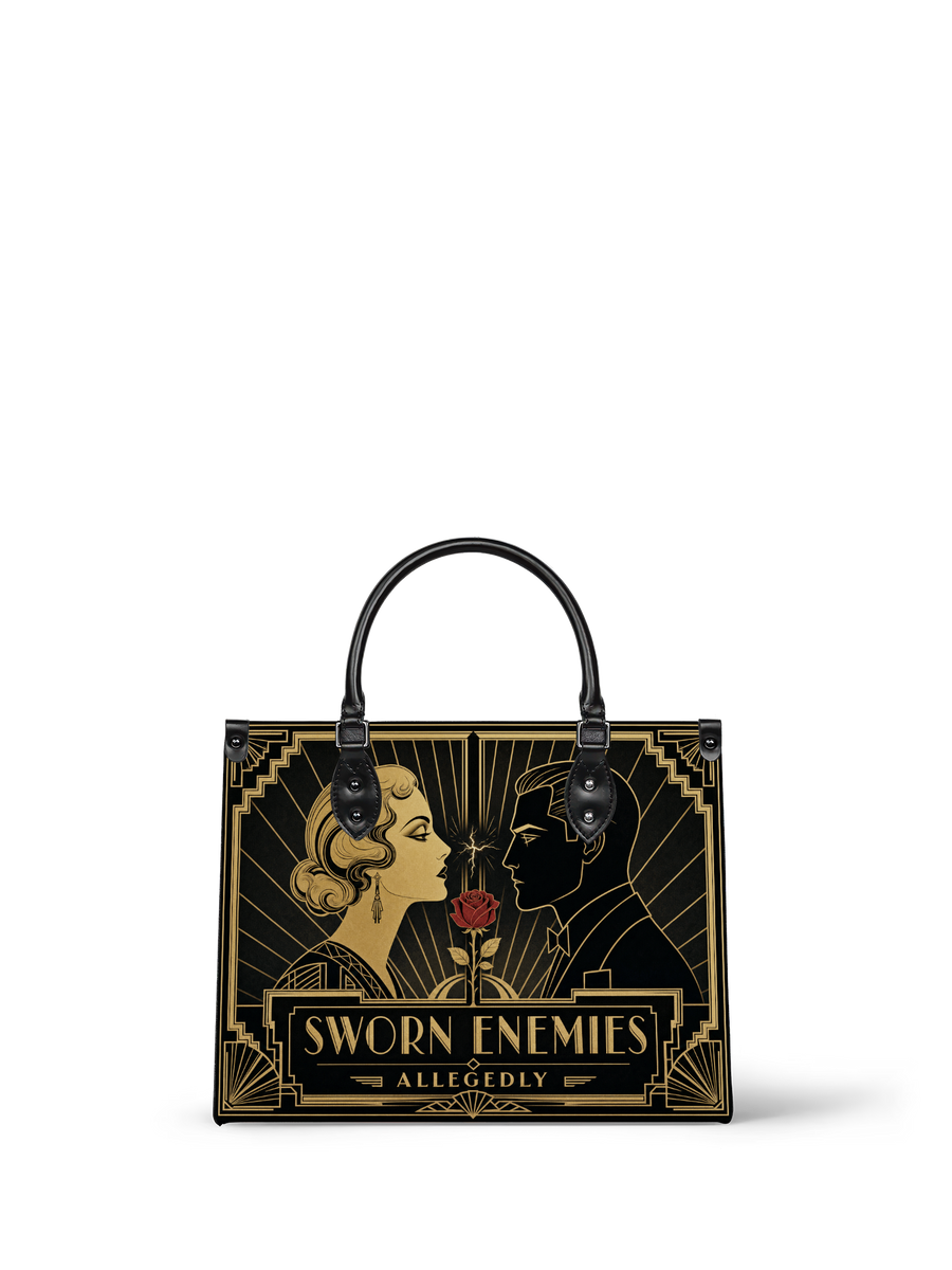 “Sworn Enemies (Allegedly)” Deco Duel Leather Handbag