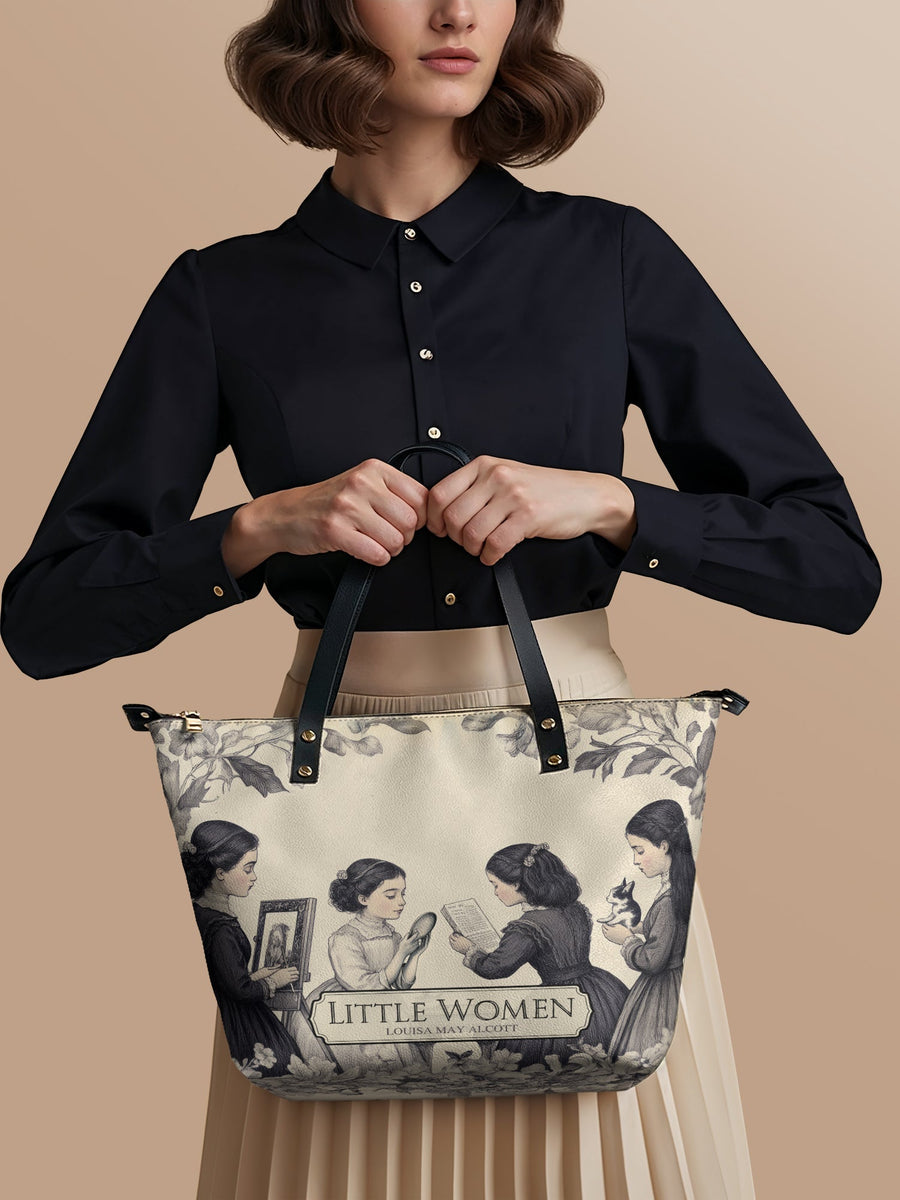 "Little Women" Leather Tote Bag