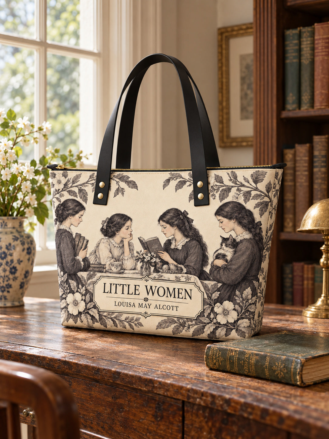 "Little Women" Leather Tote Bag