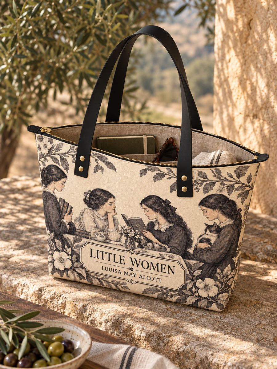"Little Women" Leather Tote Bag