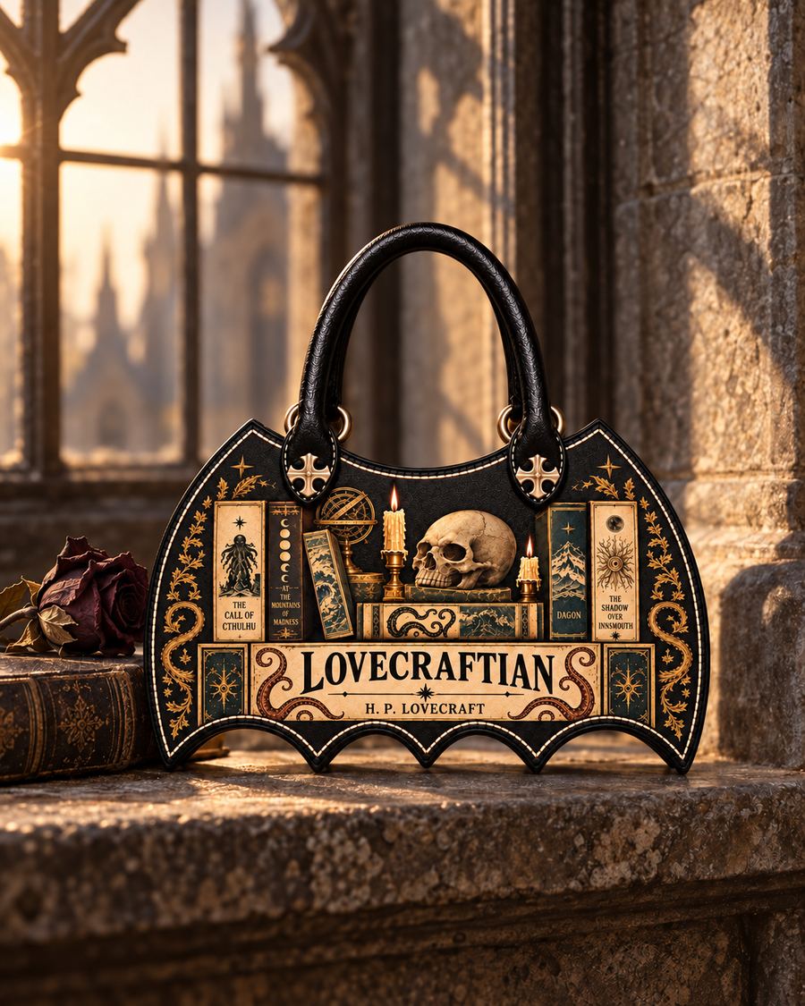Lovecraftian Black Bat Wing Handbag