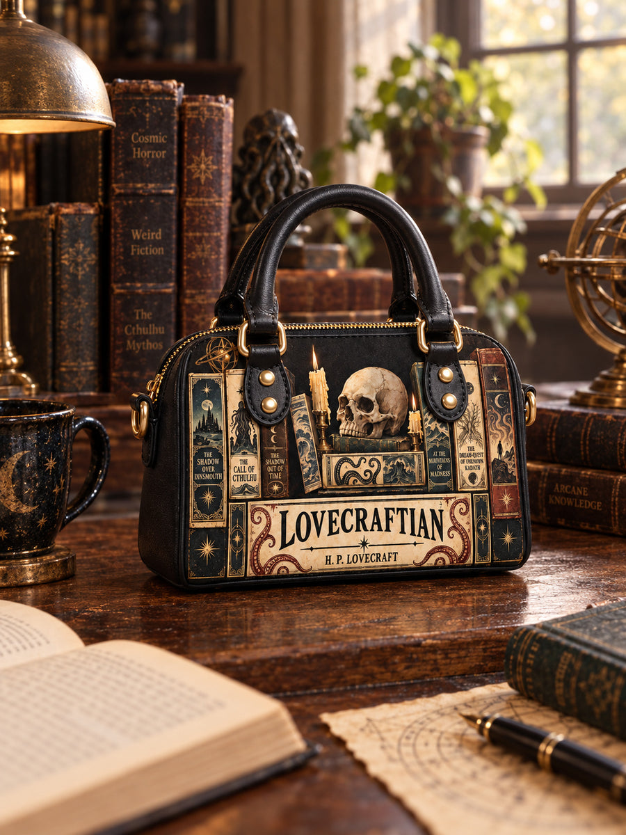 "Lovecraftian" Black Mini Satchel
