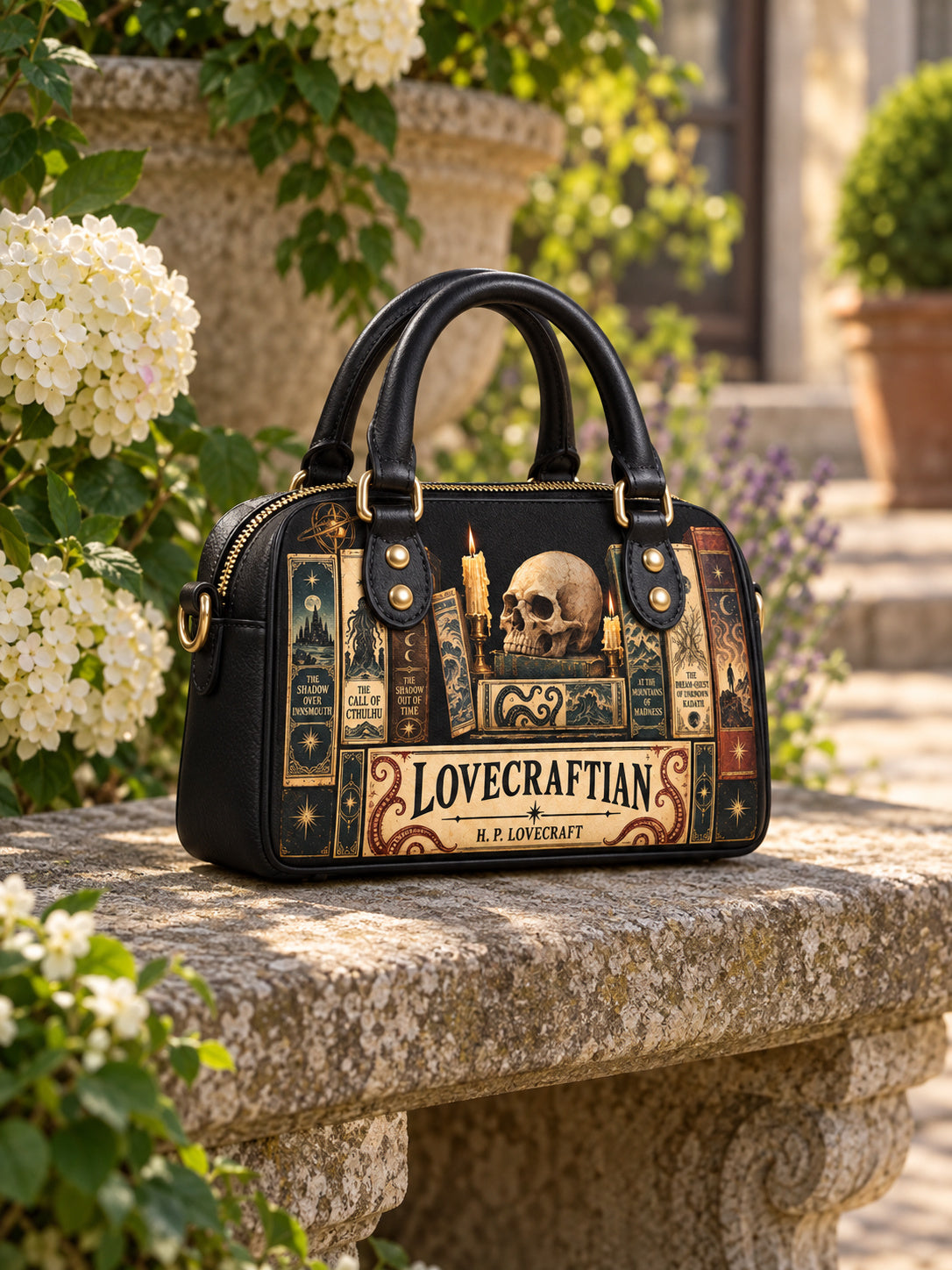 "Lovecraftian" Black Mini Satchel