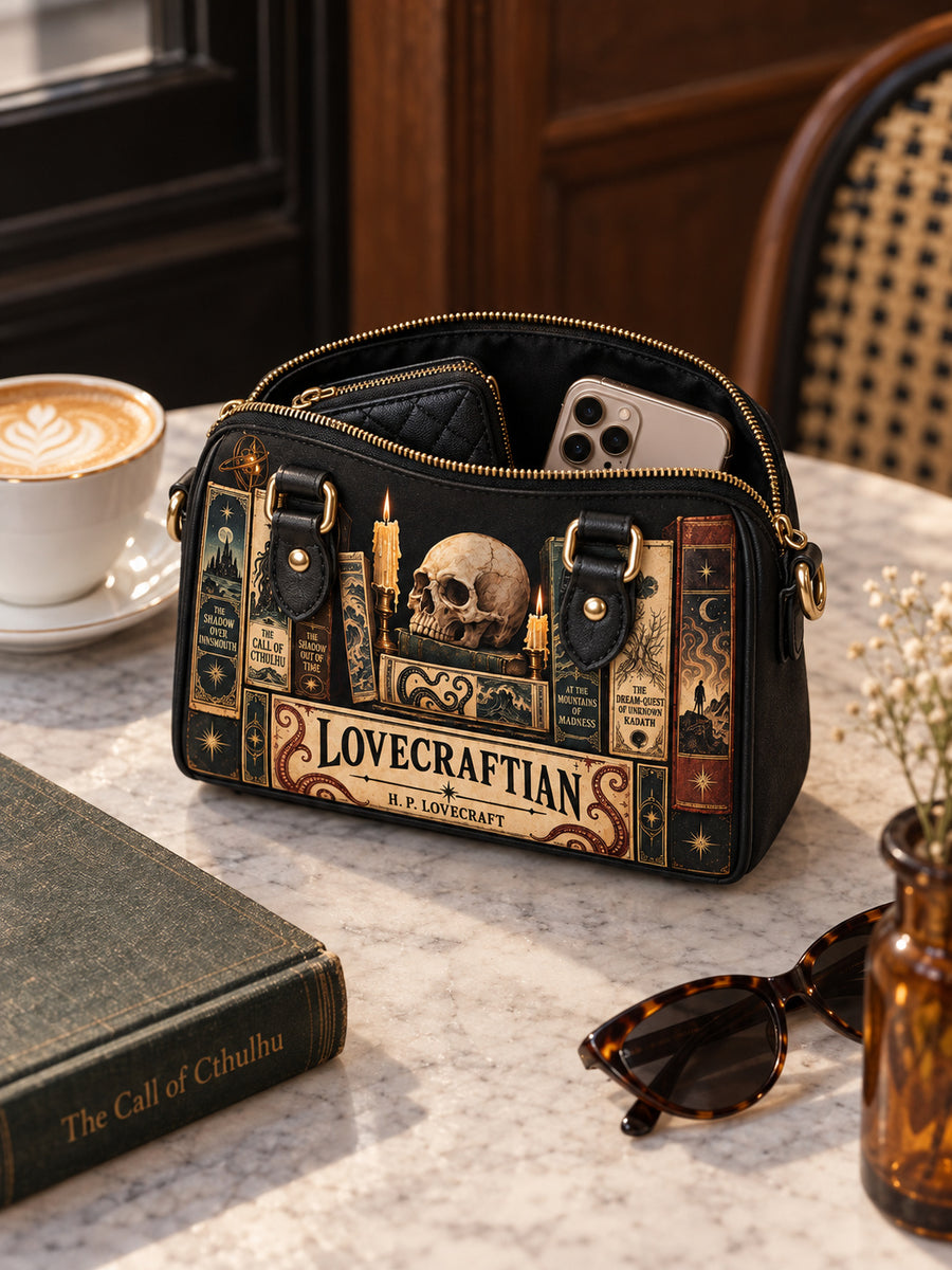 "Lovecraftian" Black Mini Satchel