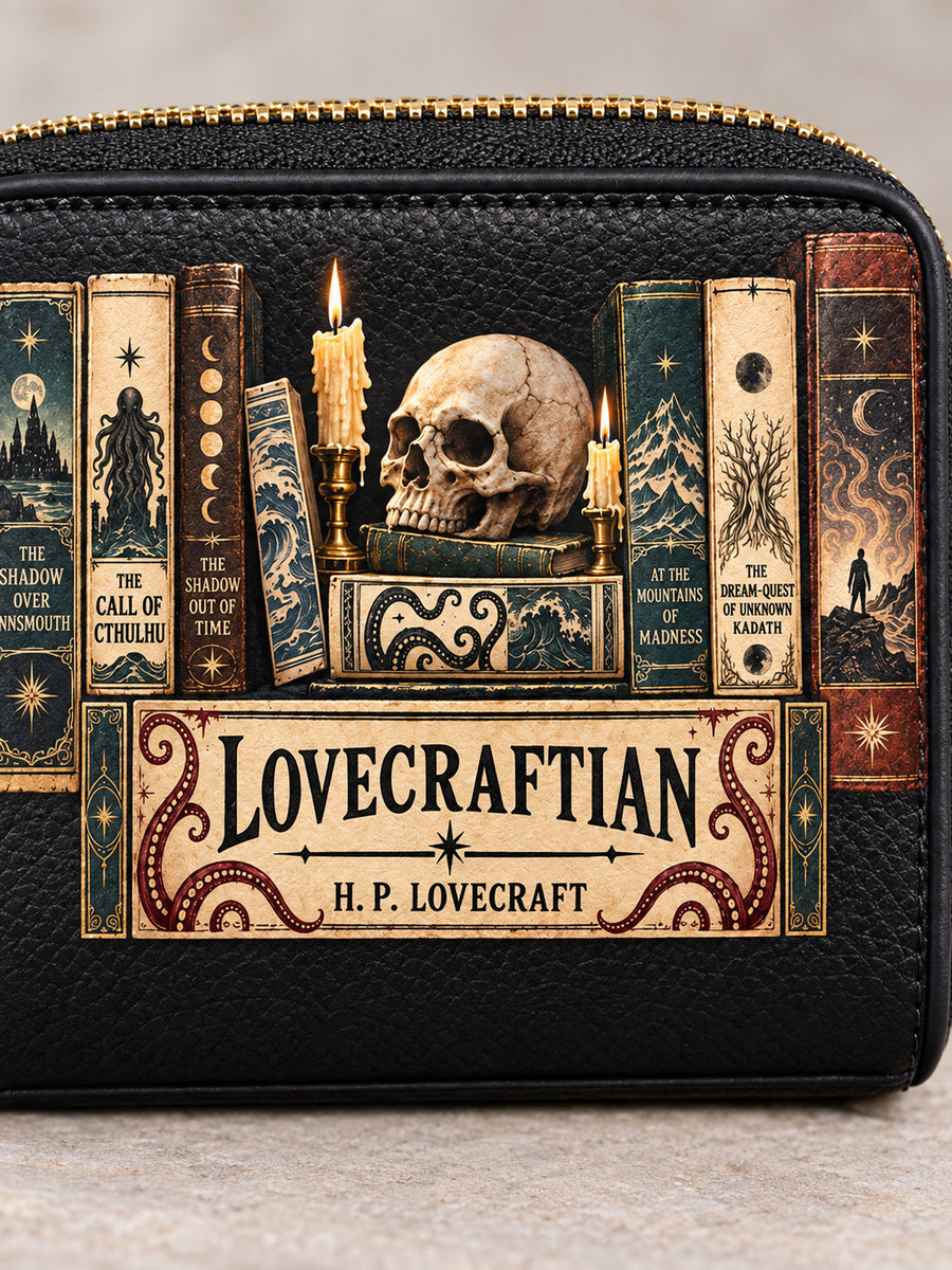 Lovecraftian Black Mini Wallet