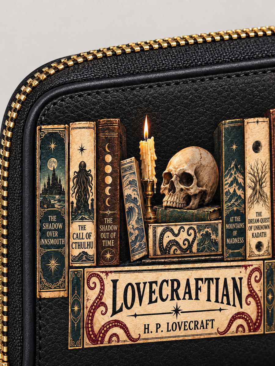 Lovecraftian Black Mini Wallet