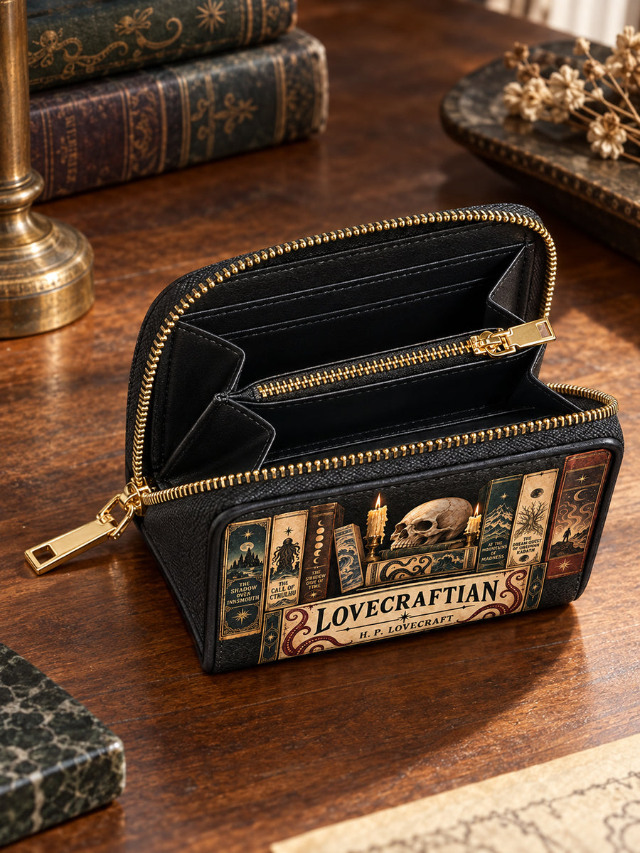 Lovecraftian Black Mini Wallet