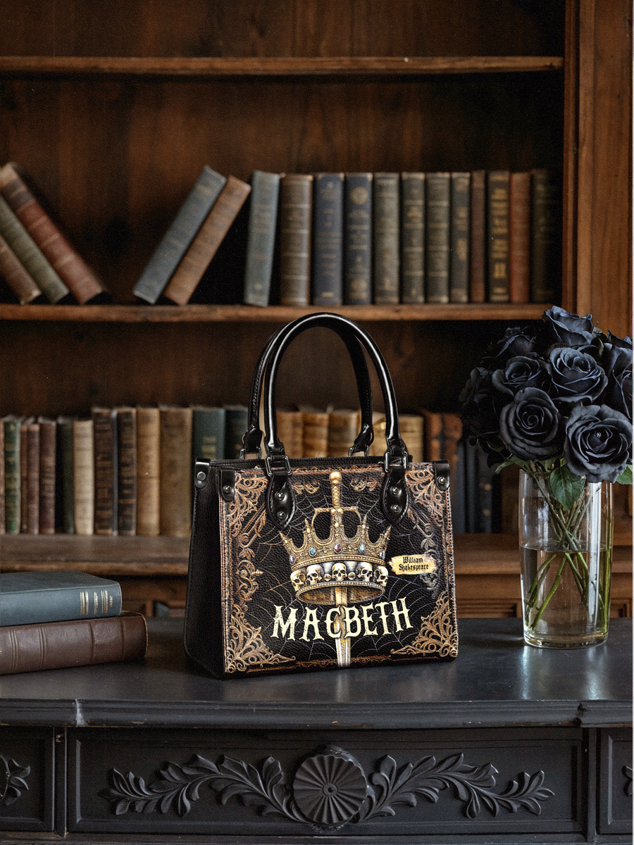 "Macbeth" - Black Interior - Small Leather Handbag
