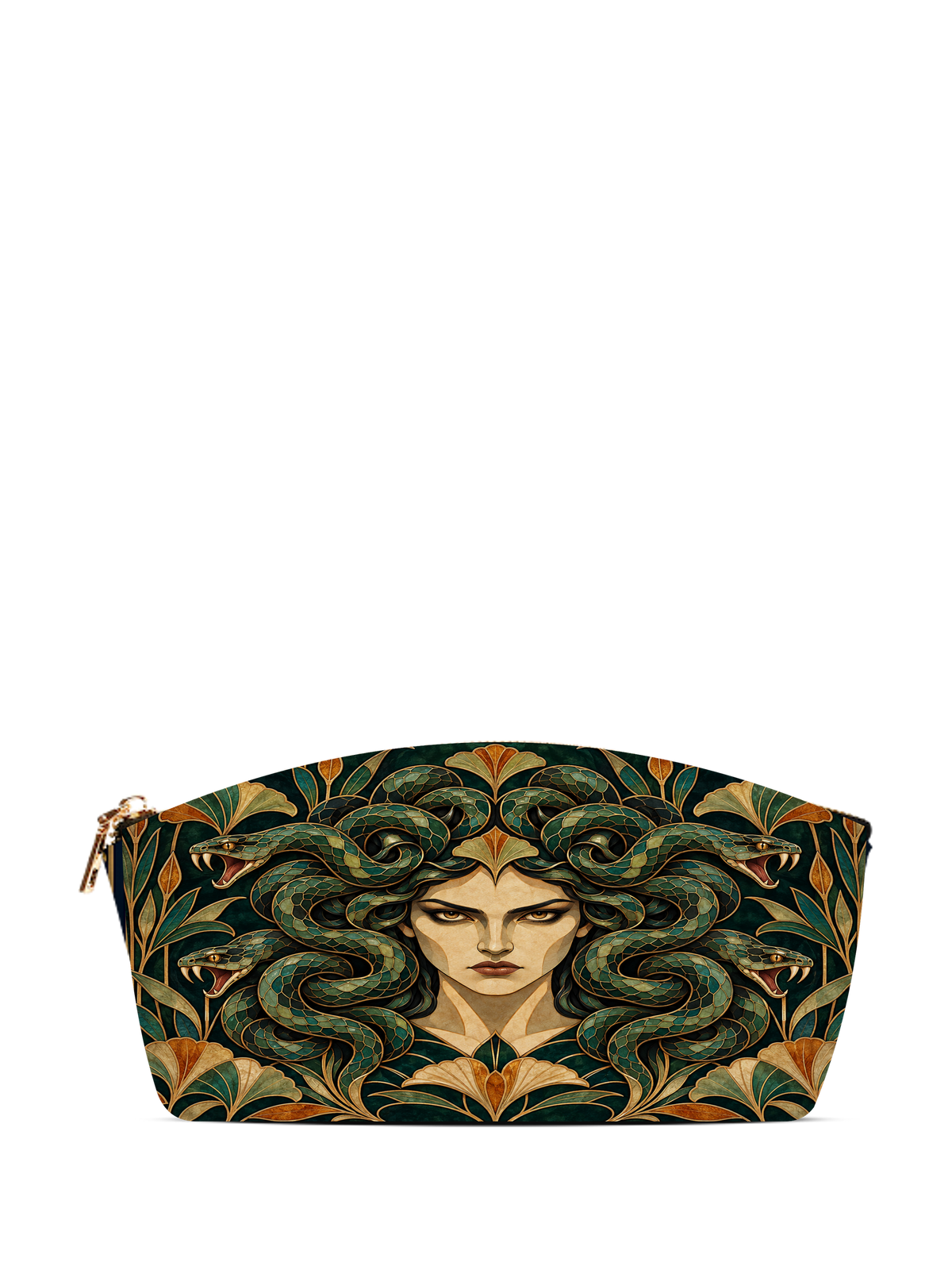 "Medusa" Emerald Nouveau Eclipse Makeup Bag