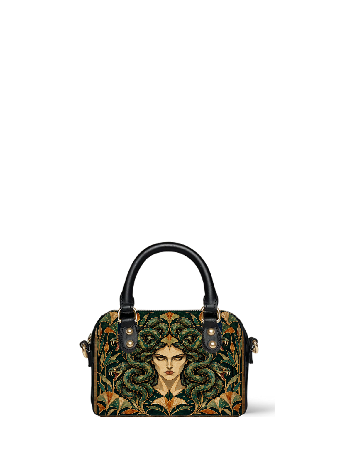 "Medusa" Emerald Nouveau Mini Satchel