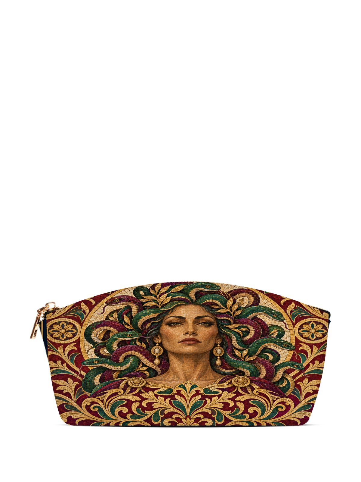 "Medusa" Roman Mosaic Eclipse Makeup Bag