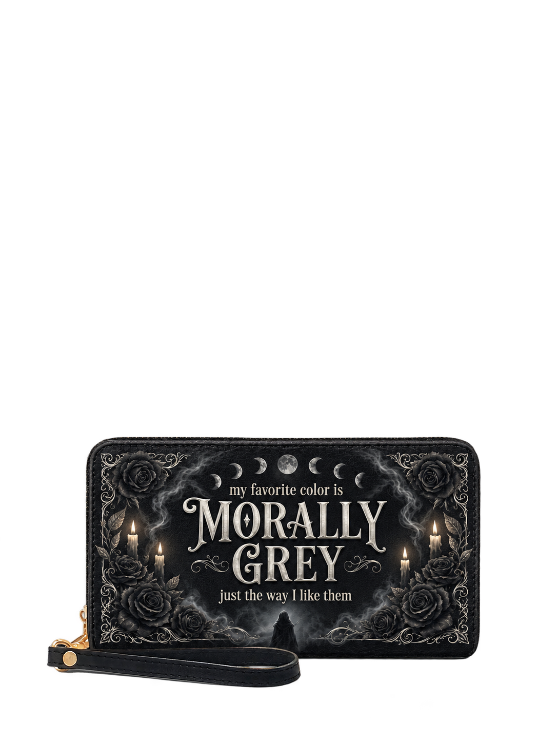 My Favorite Color Is Morally Grey Long Wallet