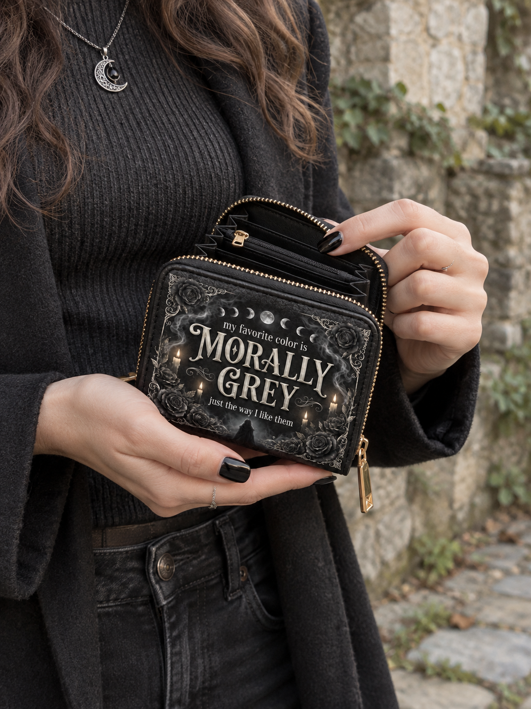 My Favorite Color Is Morally Grey Mini Wallet