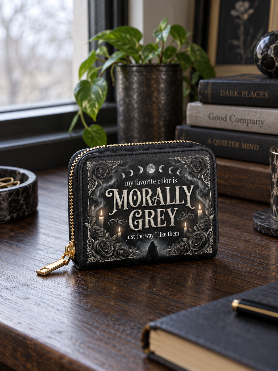 My Favorite Color Is Morally Grey Mini Wallet