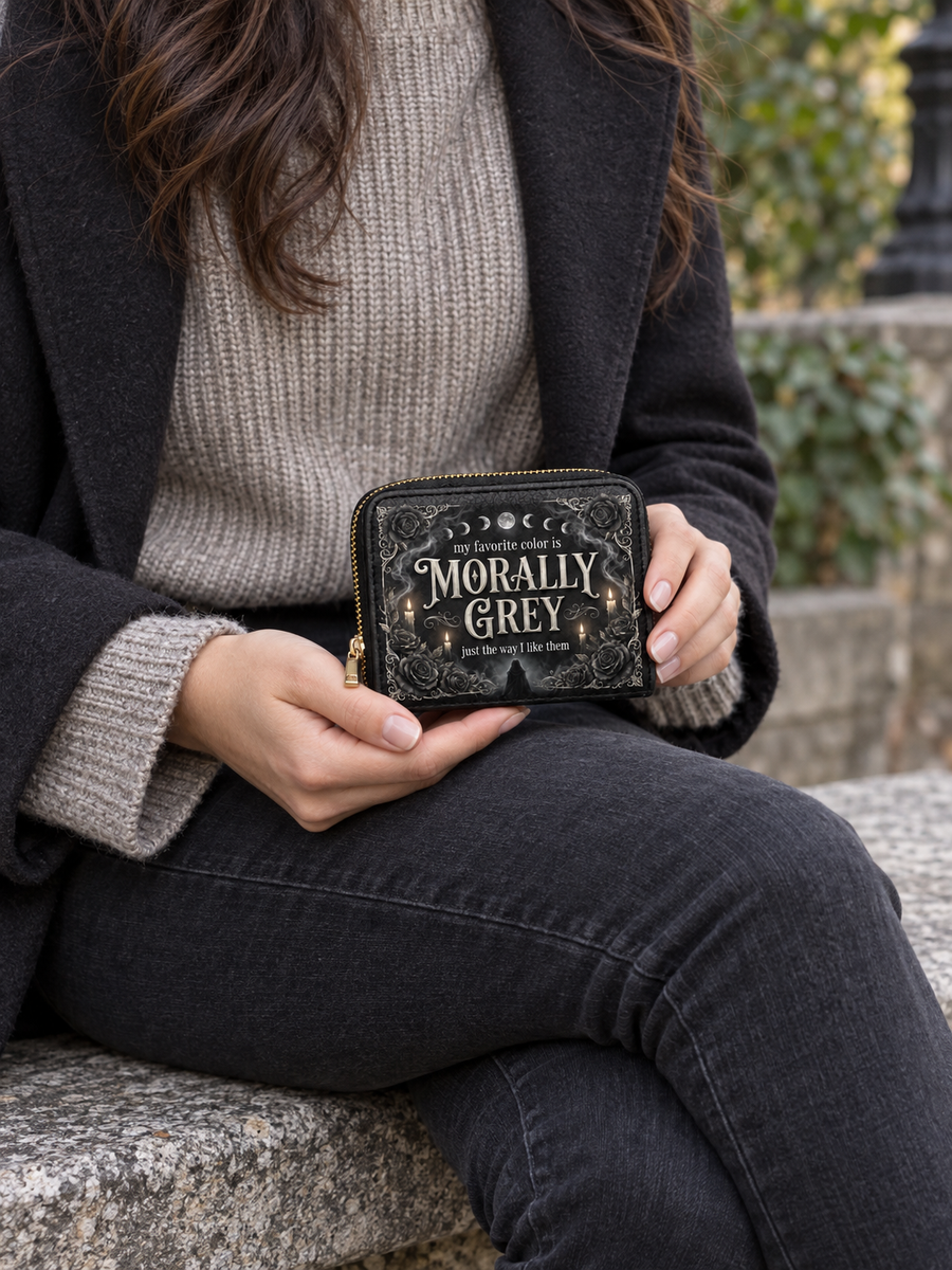 My Favorite Color Is Morally Grey Mini Wallet