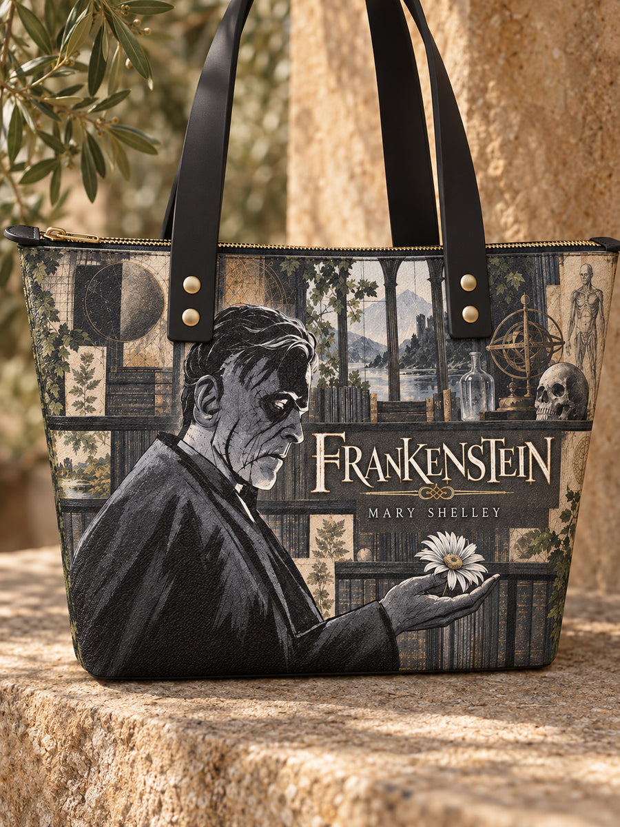 "Frankenstein" Ashes of Hope Leather Tote Bag