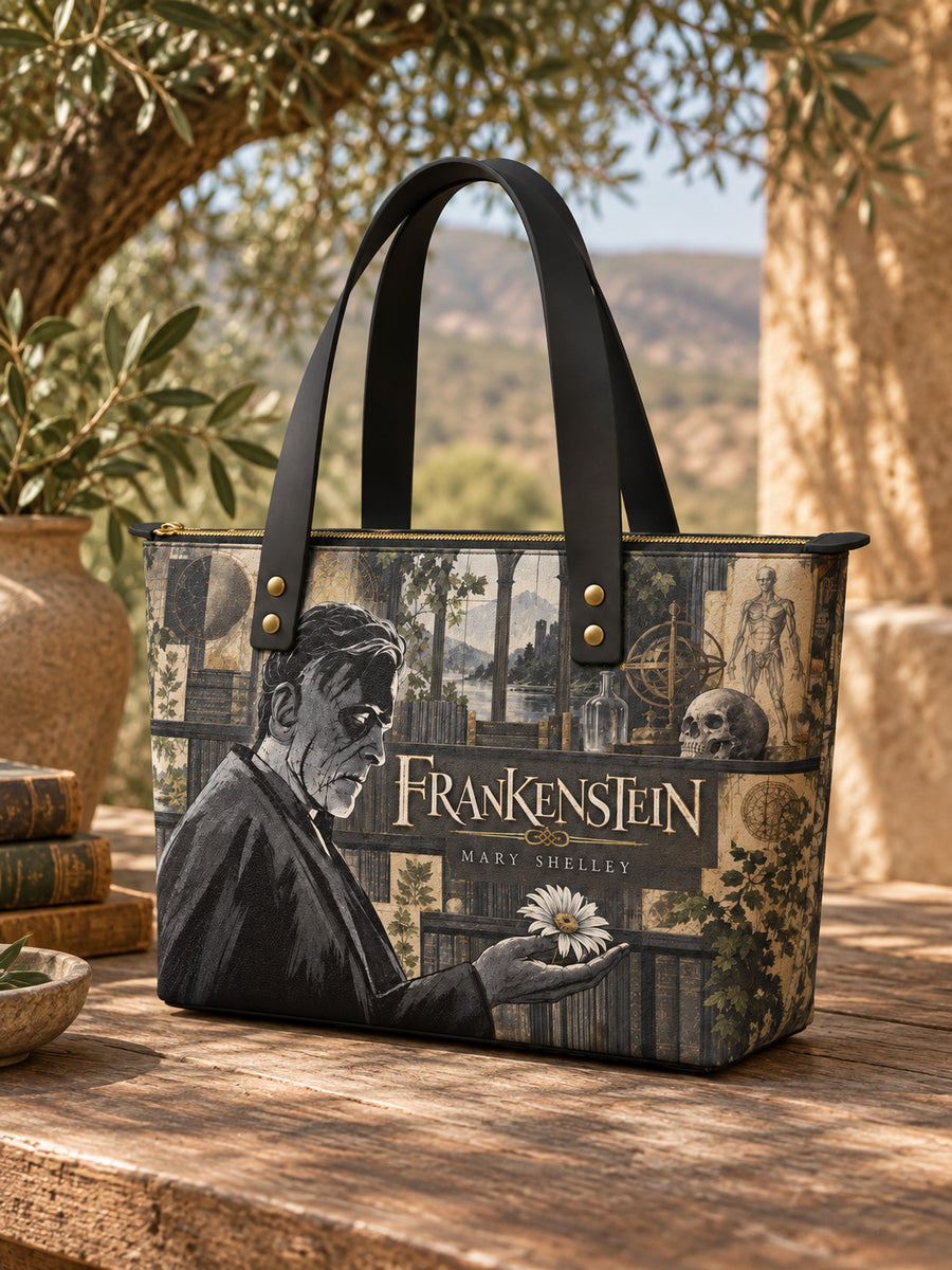 "Frankenstein" Ashes of Hope Leather Tote Bag