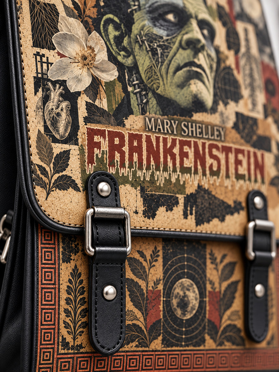 "Frankenstein" Old Parchment Leather Backpack
