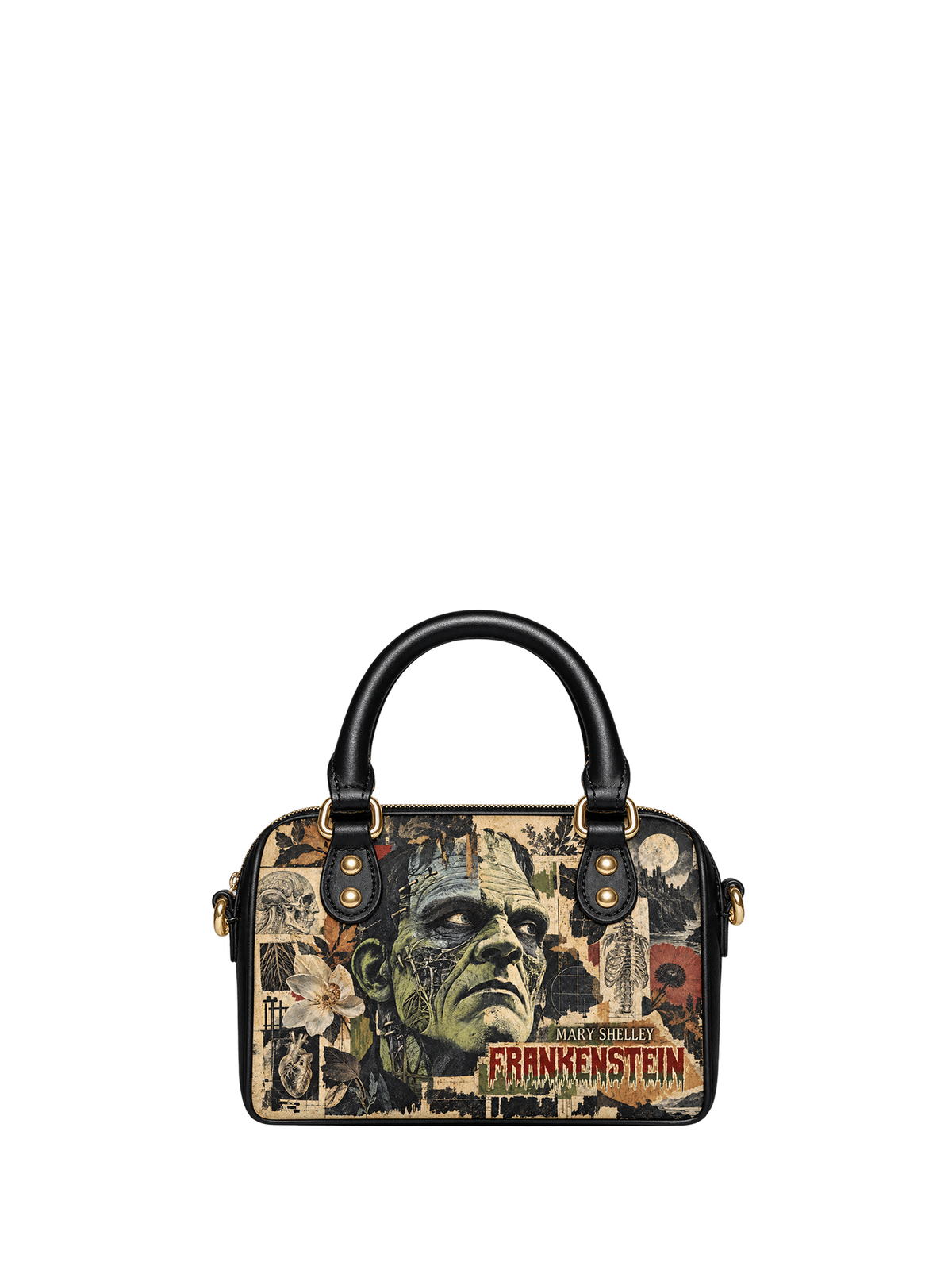 "Frankenstein" Old Parchment Mini Satchel