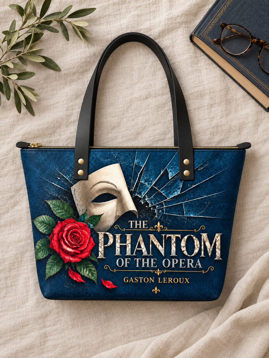 "The Phantom Of The Opera" Leather Tote Bag