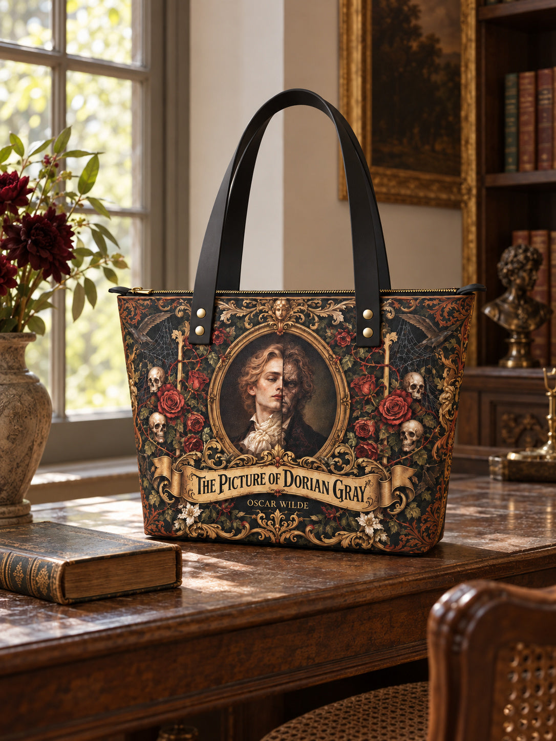 "The Picture Of Dorian Gray" Leather Tote Bag