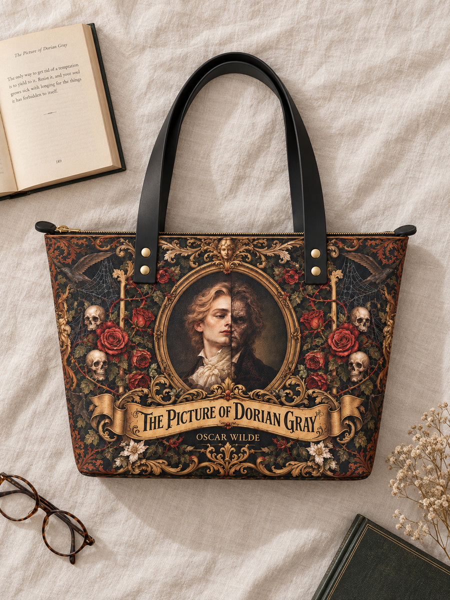 "The Picture Of Dorian Gray" Leather Tote Bag