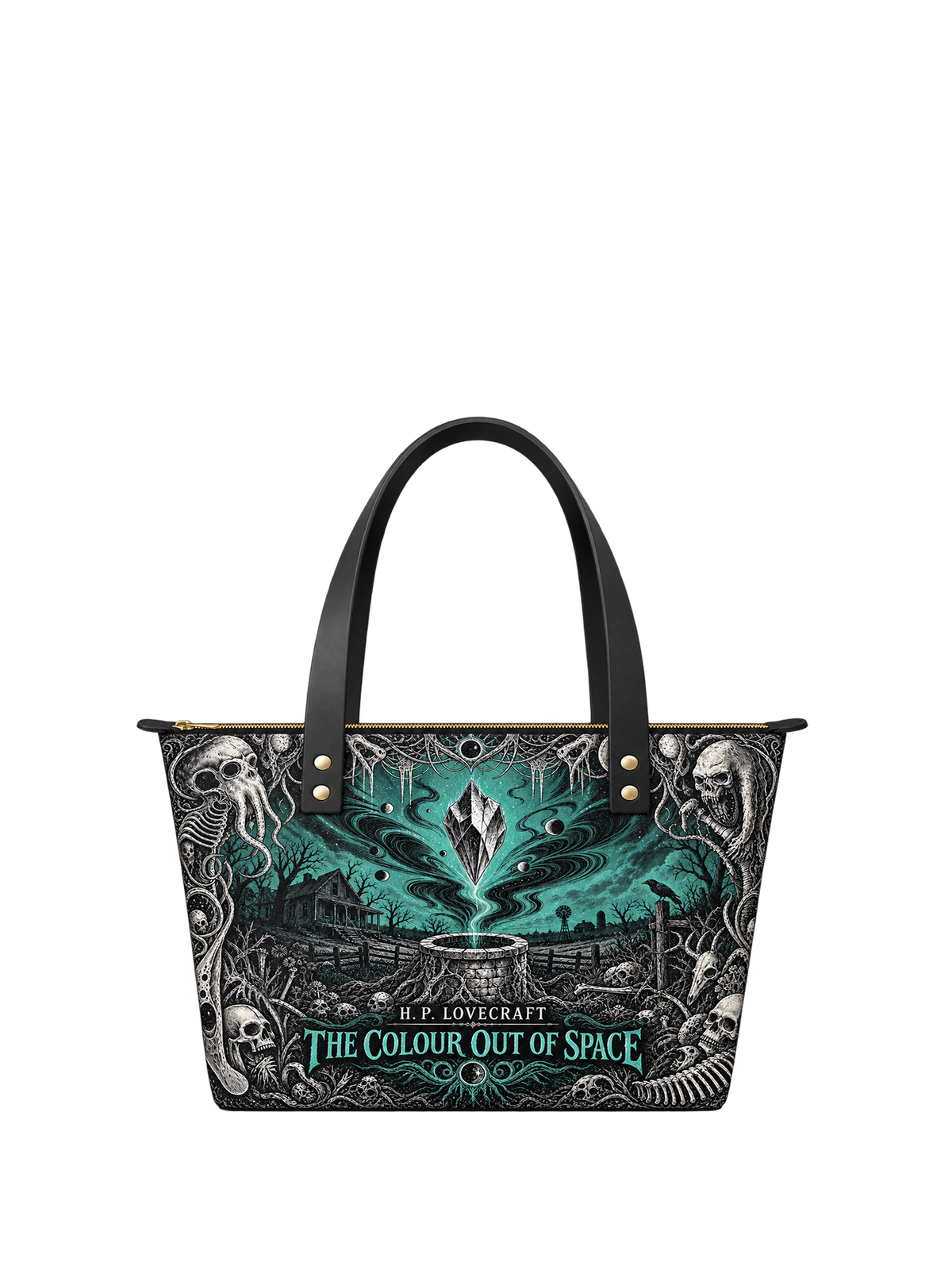 "The Colour Out Of Space" Leather Tote Bag