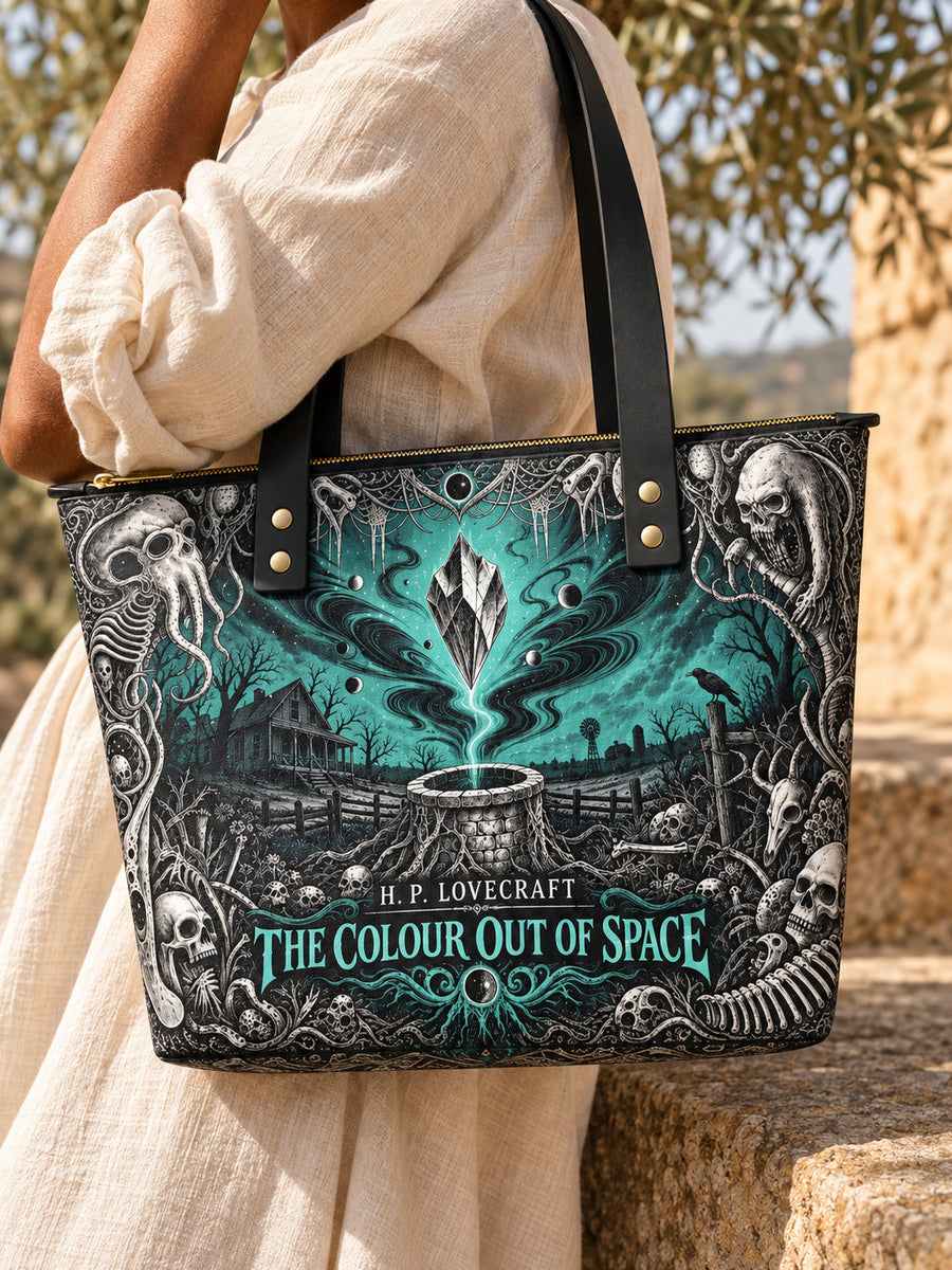 "The Colour Out Of Space" Leather Tote Bag