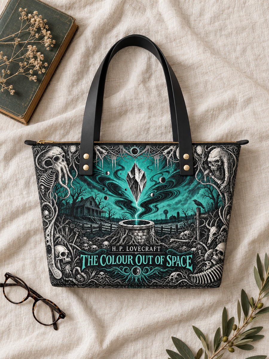 "The Colour Out Of Space" Leather Tote Bag