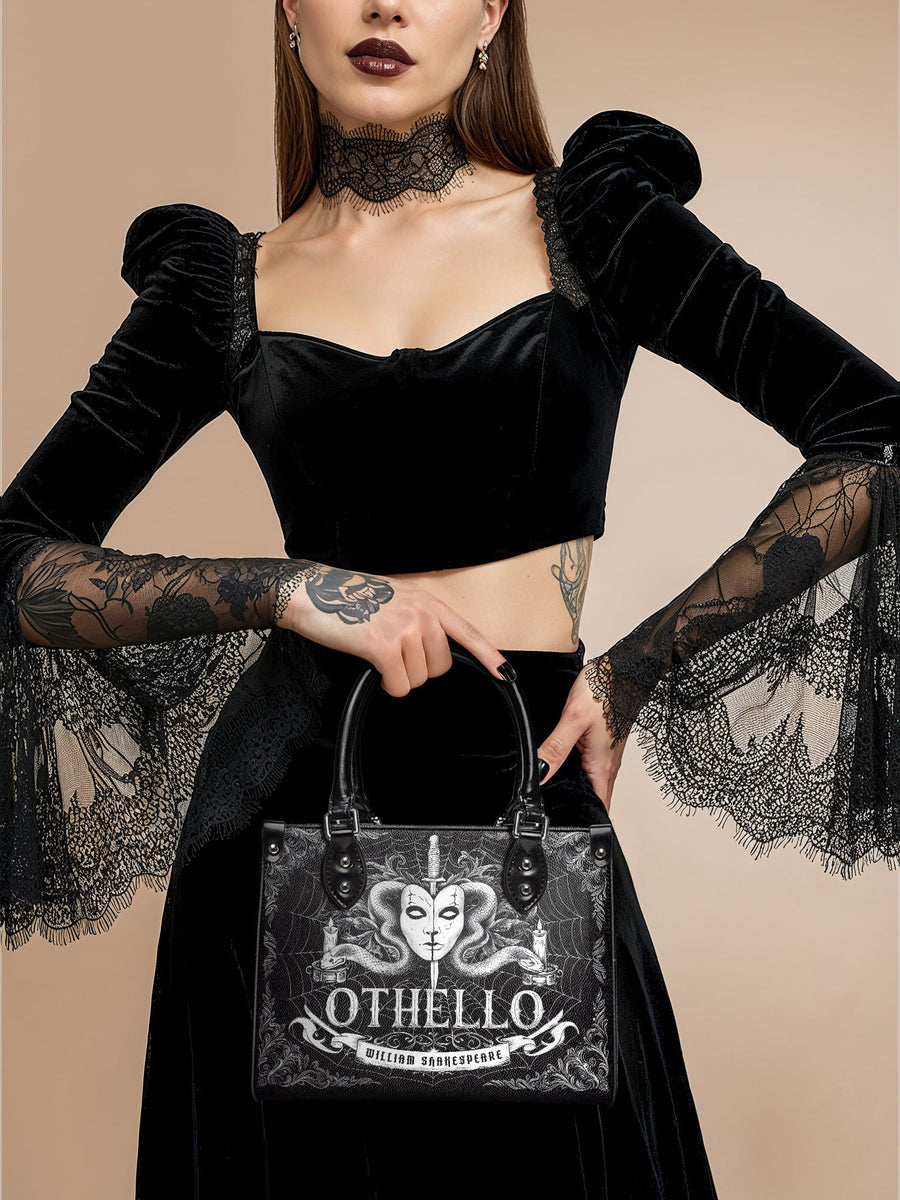 "Othello" - Black Interior - Small Leather Handbag