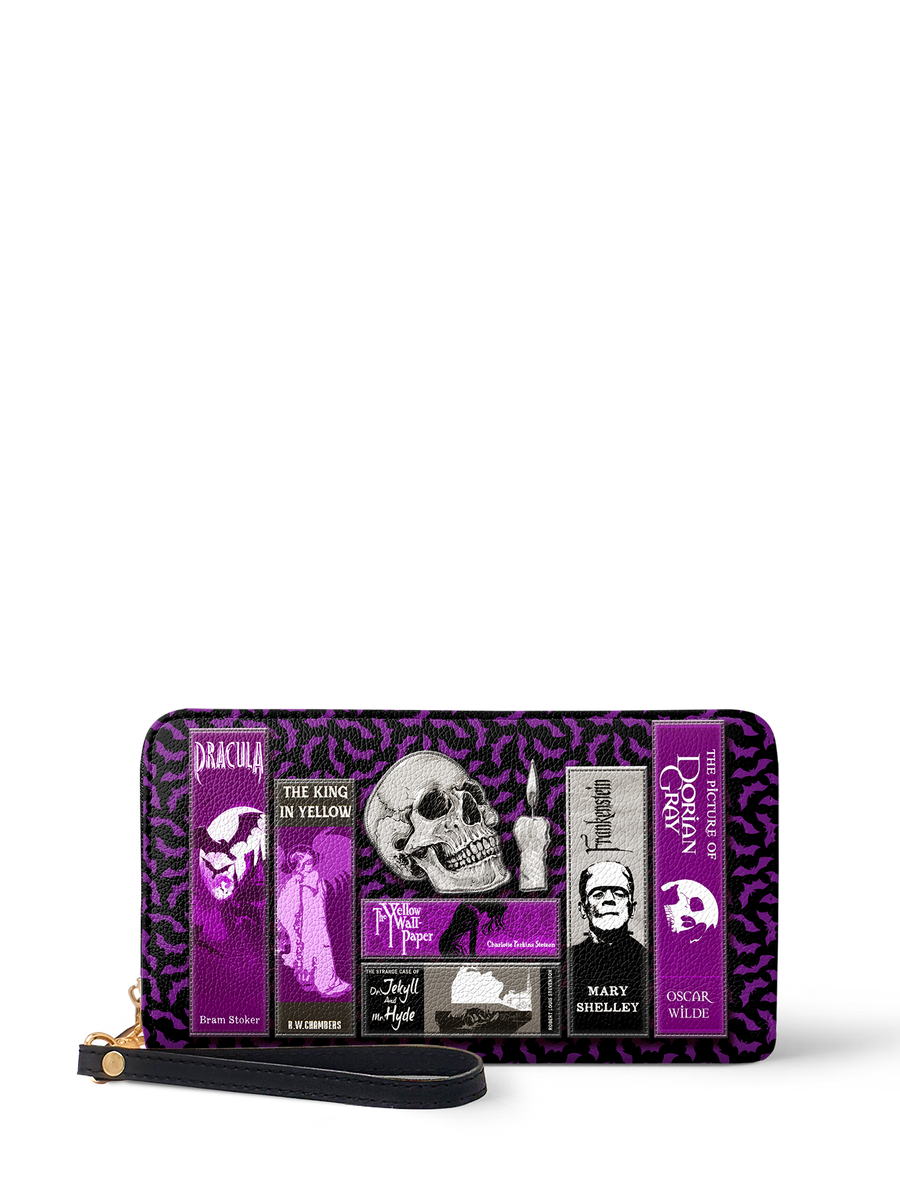 "The Codex of Gothic Tales" Violet Echo Wallet