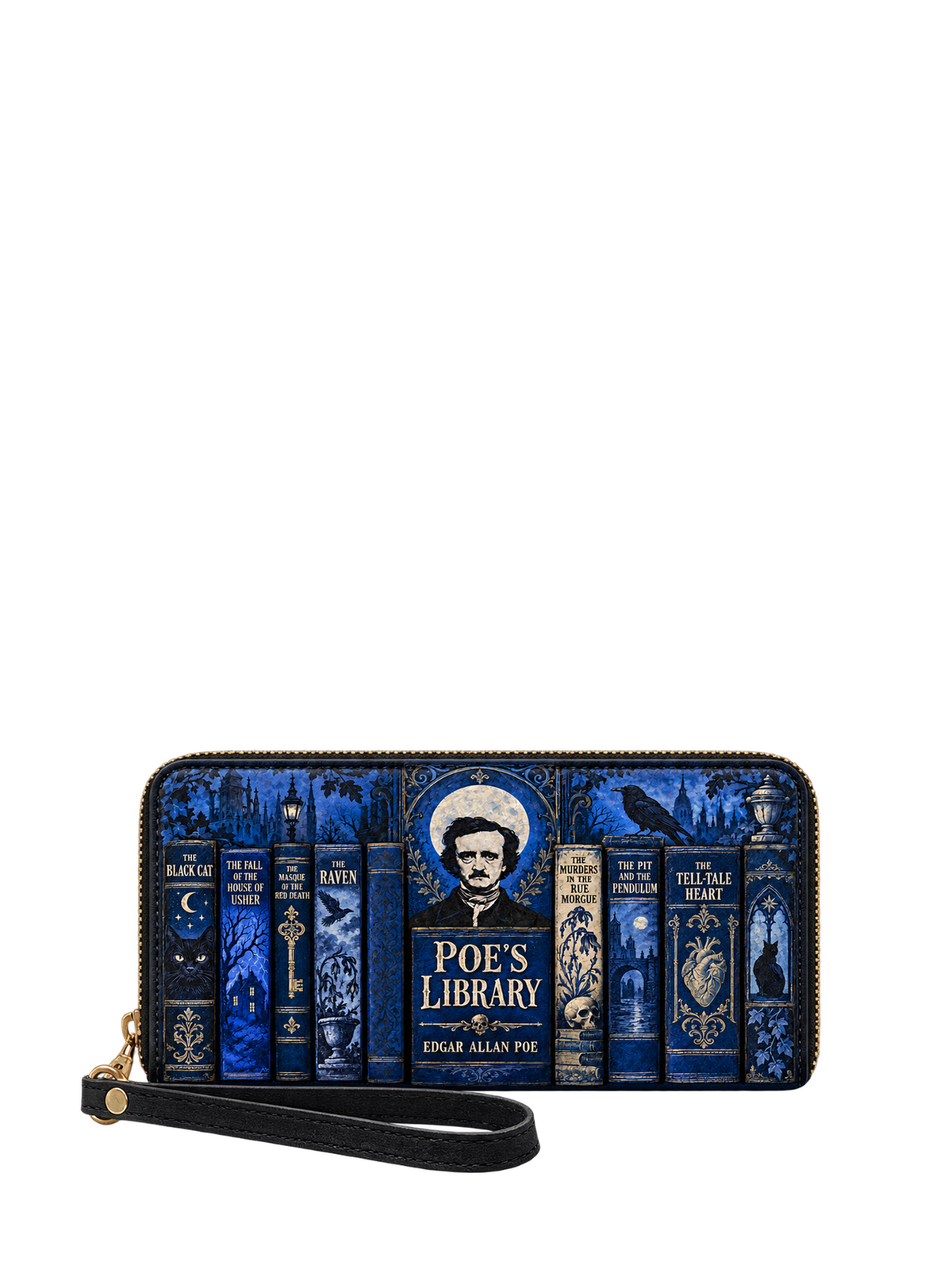 "Poe's Library" Midnight Ink Wallet